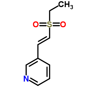 3-[(E)-2-乙基磺酰基乙烯]吡啶结构式_20323-31-3结构式