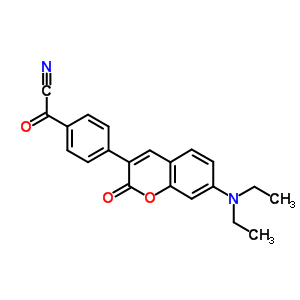4-(7-二乙基氨基-3-香豆素)苯甲酰氰结构式_203256-20-6结构式