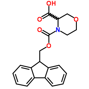 4-[(9H-fluoren-9-ylmethoxy)carbonyl]-3-morpholinecarboxylic acid Structure,204320-51-4Structure