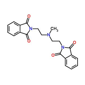 2,2-[(甲基亚氨基)双乙烯]双(2H-异吲哚-1,3-二酮)结构式_20541-99-5结构式