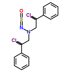 2-氯-n-(2-氯-2-苯基-乙基)-2-苯基-n-(亚磺酰基氨基)乙胺结构式_20570-07-4结构式