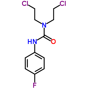 N,N-双(2-氯乙基)-n-(4-氟苯基)-脲结构式_2062-72-8结构式