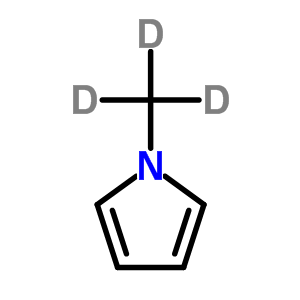 N-甲基-d3-吡咯结构式_20687-13-2结构式