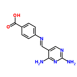4-[(2,4-Diaminopyrimidin-5-yl)methylideneamino]benzoic acid Structure,20781-10-6Structure