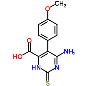 6-氨基-5-(4-甲氧基苯基)-2-磺酰基-3H-嘧啶-4-羧酸结构式_20865-49-0结构式