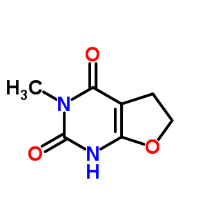 5,6-二氢-3-甲基-呋喃并[2,3-d]嘧啶-2,4(1H,3H)-二酮结构式_21004-27-3结构式