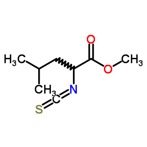 l-2-异硫代氰酰基-4-甲基戊酸甲酯结构式_21055-43-6结构式