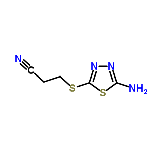 3-[(5-氨基-1,3,4-噻二唑-2-基)磺酰基]丙腈结构式_21116-02-9结构式