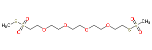 S-甲基 6,9,12,15-四氧杂-2,3-二硫杂十七烷-17-硫代磺酸酯 2,2-二氧化物结构式_212262-08-3结构式