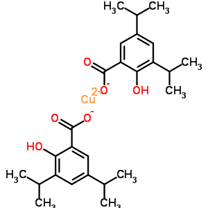 Copper 2-hydroxy-3,5-di(propan-2-yl)benzoate Structure,21246-18-4Structure