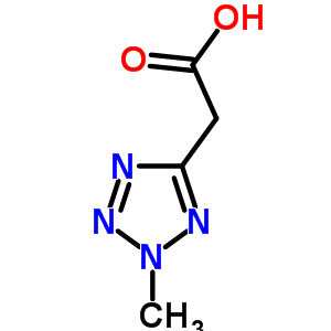 2-(2-甲基四唑-5-基)乙酸结构式_21743-77-1结构式