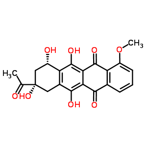 柔红酮结构式_21794-55-8结构式