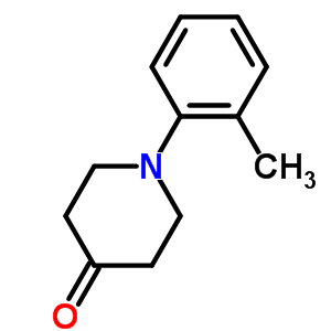 1-(2-Methylphenyl)piperidin-4-one Structure,218610-72-1Structure