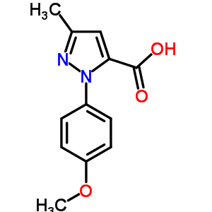 2-(4-Methoxy-phenyl)-5-methyl-2h-pyrazole-3-carboxylic acid Structure,218631-44-8Structure