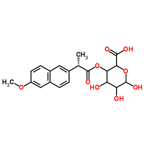 (S)-萘普生异-酰基-beta-D-葡糖苷酸结构式_219476-92-3结构式