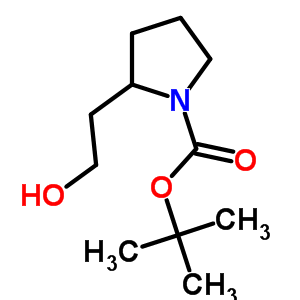 2-(2-羟基乙基)-1-吡咯烷羧酸叔丁酯结构式_220312-34-5结构式