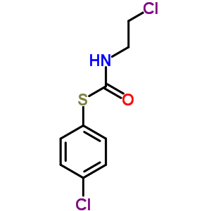 (8CI)-(2-氯乙基)硫代氨基甲酸 S-(p-氯苯基)酯结构式_22039-90-3结构式