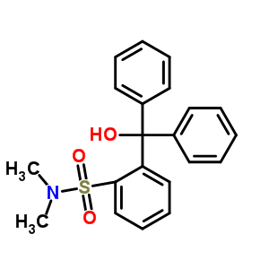 2-(羟基二苯基甲基)-N,N-二甲基-苯磺酰胺结构式_22185-04-2结构式