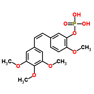 康布瑞汀磷酸二钠结构式_222030-63-9结构式