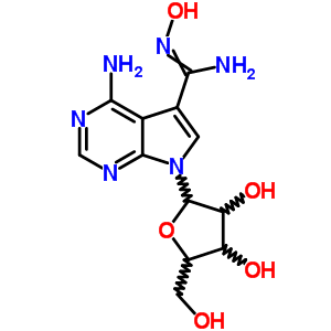 4-氨基-n-羟基-7-b-d-呋核亚硝脲-7H-吡咯并[2,3-d]嘧啶-5-羧酰胺结构式_22242-89-3结构式