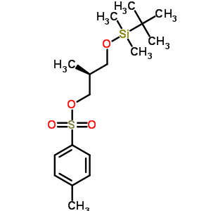 (2S)-3-{[叔-丁基(二甲基)硅烷基]氧基}-2-甲基丙烷-1-基对甲苯磺酸盐结构式_222539-29-9结构式