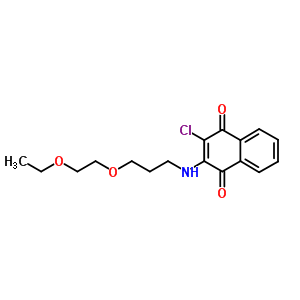 2-氯-3-[[3-(2-乙氧基乙氧基)丙基]氨基]-1,4-萘二酮结构式_22272-13-5结构式