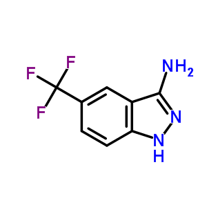 5-三氟甲基-1H-吲唑-3-胺结构式_2250-53-5结构式