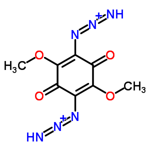 2,5-二叠氮基-3,6-二甲氧基-2,5-环己二烯-1,4-二酮结构式_22826-69-3结构式