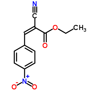 乙基 2-氰基-3-(4-硝基苯基)丙烯酸酯结构式_2286-33-1结构式