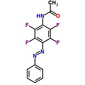 N-[2,3,5,6-四氟-4-(2-苯基二氮杂烯)苯基]-乙酰胺结构式_22955-58-4结构式