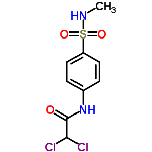 2,2-二氯-n-[4-[(甲基氨基)磺酰基]苯基]-乙酰胺结构式_22961-93-9结构式