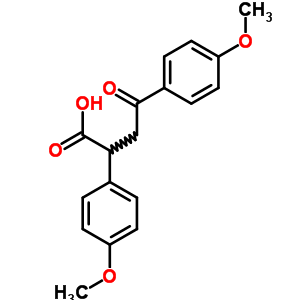 4-甲氧基-a-(4-甲氧基苯基)-g-氧代-苯丁酸结构式_23073-09-8结构式