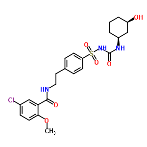 5-Chloro-n-[2-(4-{[(3-hydroxycyclohexyl)carbamoyl]sulfamoyl}phenyl)ethyl]-2-methoxybenzamide Structure,23074-02-4Structure