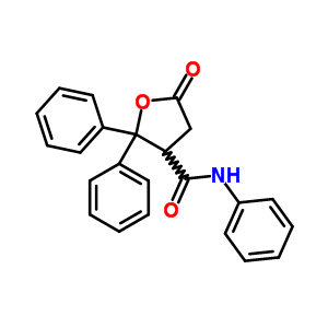 四氢-5-氧代-n,2,2-三苯基-3-呋喃羧酰胺结构式_23105-22-8结构式