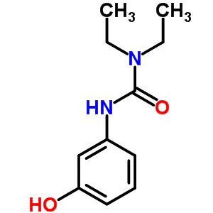 N,N-二乙基-N-(3-羟基苯基)-脲结构式_23159-76-4结构式