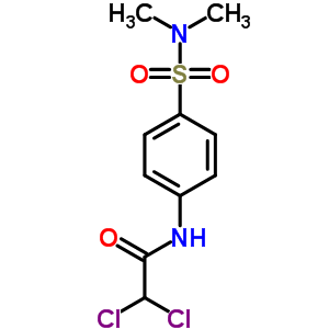 2,2-二氯-N-[4-[(二甲基氨基)磺酰基]苯基]-乙酰胺结构式_23280-38-8结构式