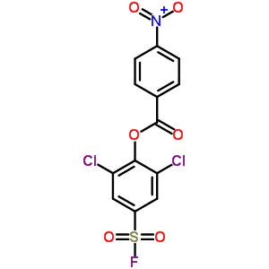3,5-二氯-4-[(4-硝基苯甲酰基)氧基]-苯磺酰氟结构式_23379-34-2结构