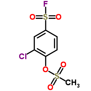 3-氯-4-[(甲基磺酰基)氧基]-苯磺酰基氟结构式_23383-87-1结构式