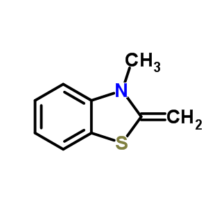 2,3-二氢-3-甲基-2-亚甲基苯并噻唑结构式_23574-67-6结构式
