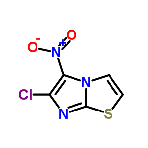 6-氯-5-硝基咪唑并[2,1-b][1,3]噻唑结构式_23576-89-8结构式