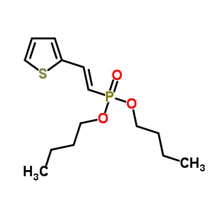 2-[(E)-2-二丁氧基膦乙烯]噻吩结构式_23614-29-1结构式