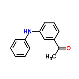 1-(3-苯基氨基苯基)-乙酮结构式_23699-65-2结构式