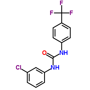 N-(3-氯苯基)-N-[4-(三氟甲基)苯基]-脲结构式_23751-05-5结构式