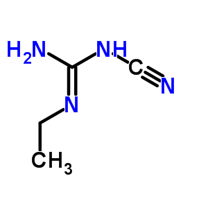 N-氰基-N-乙基-胍结构式_24010-80-8结构式