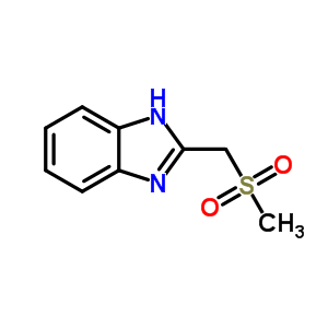 2-[(Methylsulfonyl)methyl]-1H-benzimidazole Structure,24092-75-9Structure