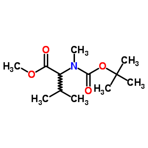 n-[(1,1-二甲基乙氧基)羰基]-n-甲基-L-缬氨酸甲酯结构式_24164-06-5结构式