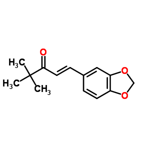 1-(3,4-Methylenedioxyphenyl)-4,4-dimethyl-pent-1-en-3-one Structure,2419-68-3Structure