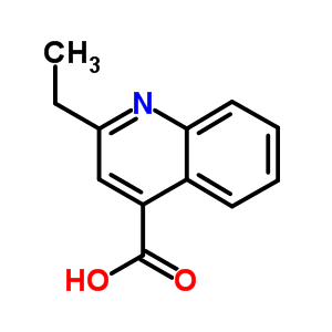 2-乙基-4-喹啉羧酸结构式_24260-30-8结构式