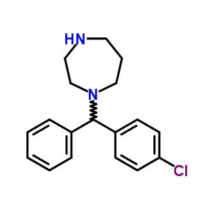1-[(4-氯苯基)苯基甲基]六氢-1H-1,4-二氮杂卓结构式_24342-60-7结构式