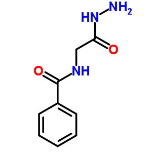 N-苯甲酰基甘氨酸肼结构式_2443-68-7结构式